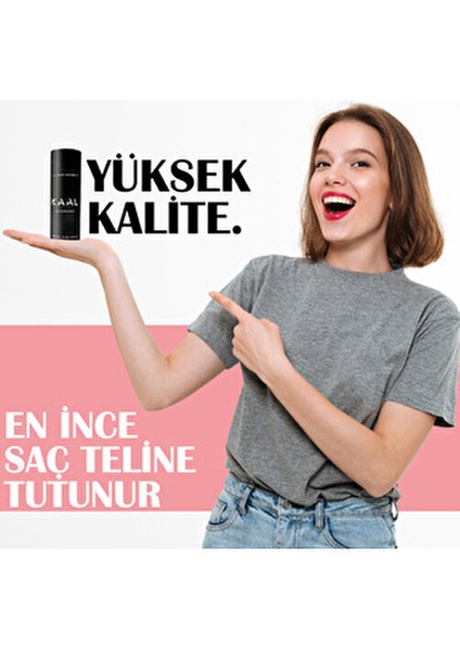 Kaal Toppik 27,5 gr Koyu Kahve (Dark Brown) Amonyaksız Keratin Saç Fiberi Geçici Etki modelleri
