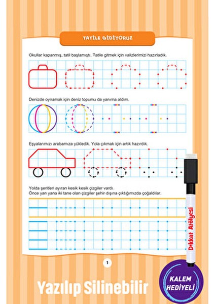 Yaz Sil 100 Etkinlikte İnce Motor Gelişimi 3 - 5 Yaş fırsatları