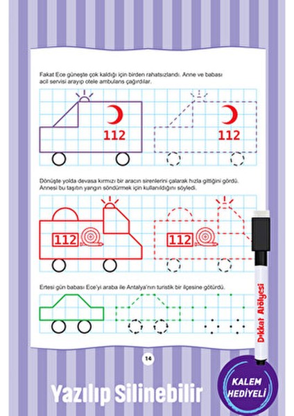 100 Etkinlikte İnce Motor Gelişimi Hikaye Anlatımlı Kitap 6-8 Yaş indirimleri