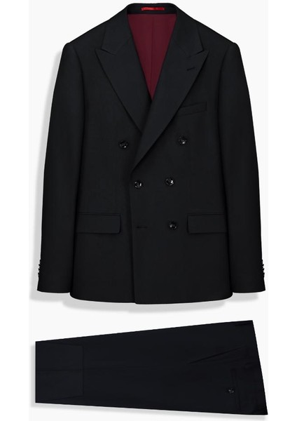 Moneta Slim Fit Siyah Takım Elbise