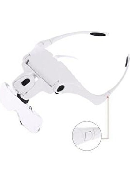 Kitap Okuma ve Kalıcı Makyaj Gözlüğü Ledli Büyüteç Gözlük Loop indirimleri