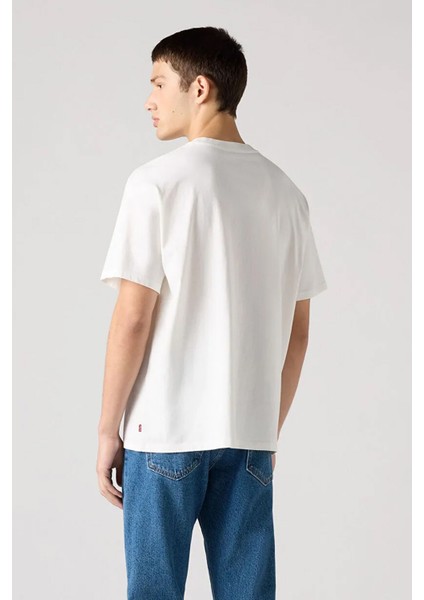 Erkek Vintage Fit Graphic Teet Archiva Baskılı Erkek Beyaz T-Shirt - A9440-0014 modelleri