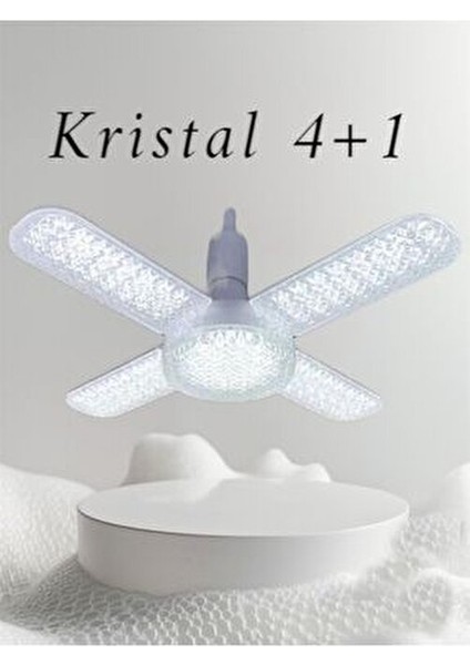 50 Wat 3300 Lumen 4 Kollu Katlanır Pervane LED Ampül Tasarruflu 40WAT Kanatlı LED Csr-50