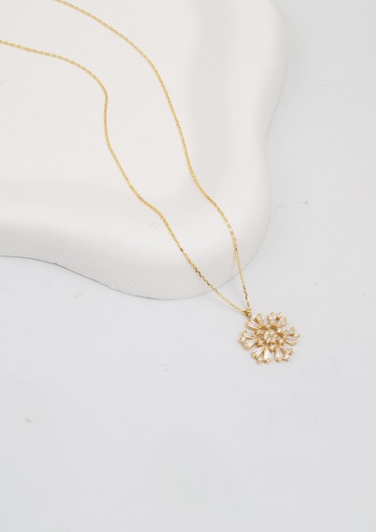 14 Ayar Altın Kartanesi Kolye modelleri