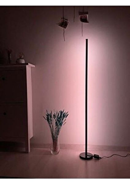 LED Lambader - Dekoratif, Rgb Kumandalı Çok Renkli, Yuvarlak Ayaklı LED Işık - LED Lamba