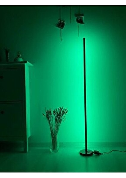 LED Lambader - Dekoratif, Rgb Kumandalı Çok Renkli, Yuvarlak Ayaklı LED Işık - LED Lamba