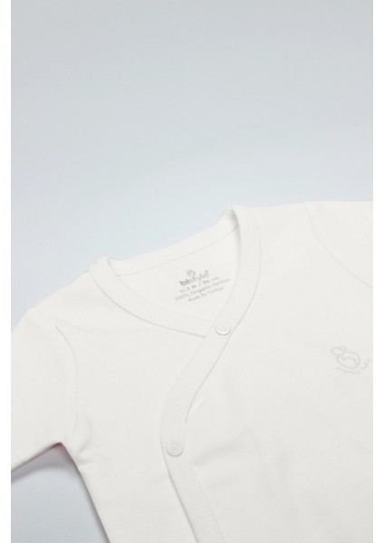 Bistyle Organik Natural Basic Style Kruvaze Uzun Kol Body BS17102 Ekru fiyatları