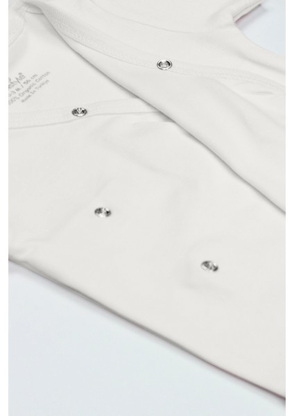 Bistyle Organik Natural Basic Style Kruvaze Uzun Kol Body BS17102 Ekru fırsatları