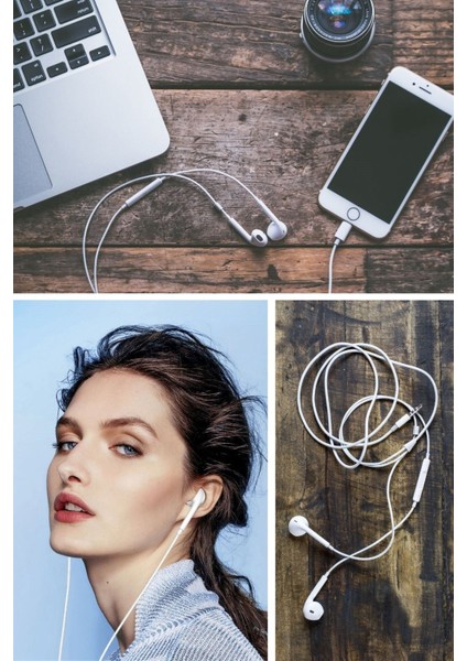 Buffer® Iphone Ucu Çıkışlı Pop Up Kulakiçi Yumuşak Kontrol Tuşlu Kulaklık