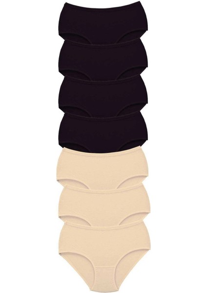 7 Adet Tutku Kadın Yüksek Bel Bato Kalın Lastik Külot S2