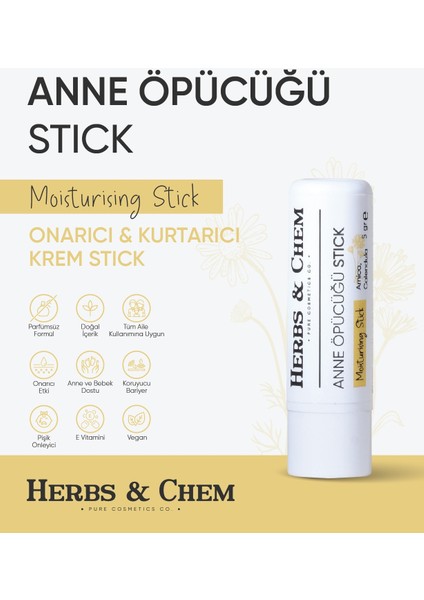 Kurtarıcı Stick 5 ml Yatıştırıcı Etkili Vegan Formül Tüm Cilt Tipleri İçin