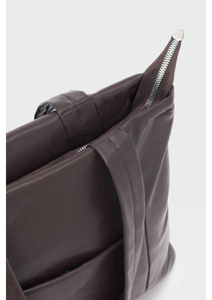 Morgan Deri Omuz Çantası Kahve modelleri