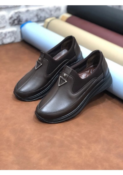 Marяka Hakiki Deri Tam Ortopedik Hafif Yumuşak Kadın Anne Ayakkabısı fırsatları