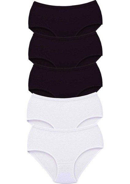 5 Adet Tutku Kadın Yüksek Bel Bato Kalın Lastik Külot S5