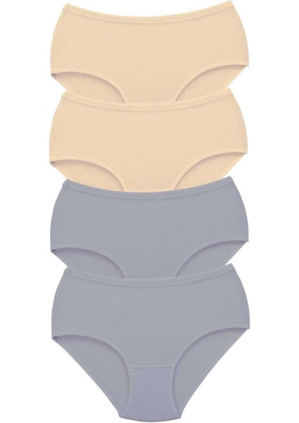 4 Adet Tutku Kadın Yüksek Bel Bato Kalın Lastik Külot S8