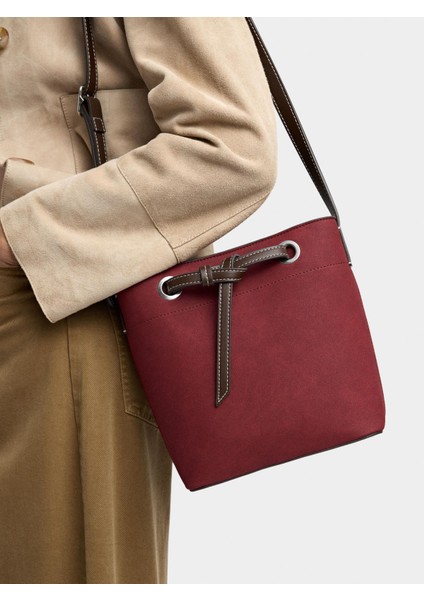 Deri Efektli Bucket Çanta fiyatları