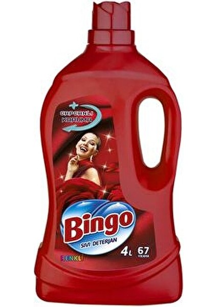 Renklilere Özel Sıvı Çamaşır Deterjanı 4 lt Leke Çıkarma Gücü ile Üstün Temizlik