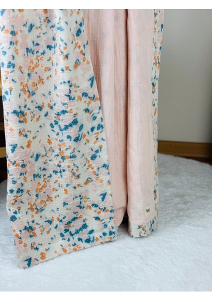 Pembe - Puantiyeli Çift Taraflı 4 Katlı Bebek Müslin Battaniye & Müslin Örtü %100 Pamuk 110X110CM modelleri