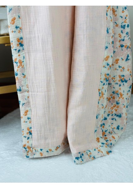 Pembe - Puantiyeli Çift Taraflı 4 Katlı Bebek Müslin Battaniye & Müslin Örtü %100 Pamuk 110X110CM fırsatları