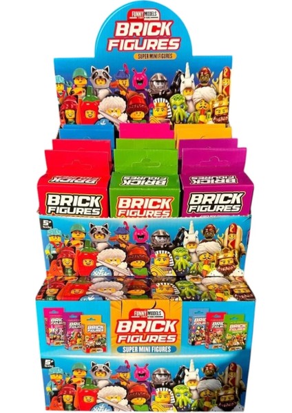 Brick Süper Mini Figür 1 Adet LEGO Uyumlu Sürpriz Figür