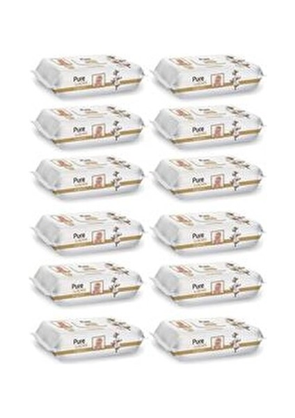 Wipes Pamuklu Organic Islak Mendil 90' Lı 12 Paket 1080 Yaprak