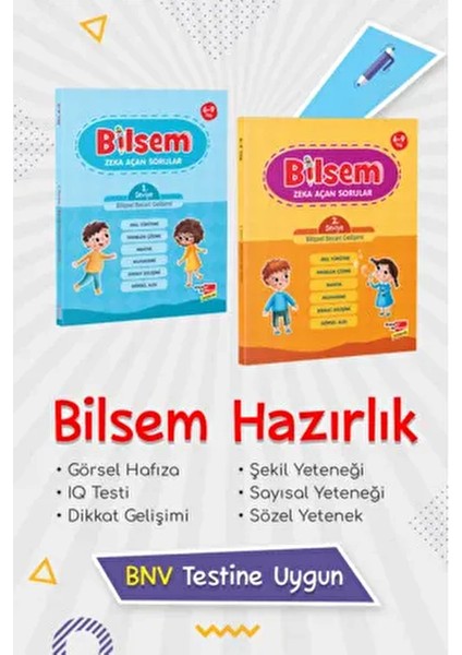 Çek Kopar Bilsem Sınavı Hazırlık Zeka Açan Sorular 2'li Setle Bilişsel Beceri Gelişimi