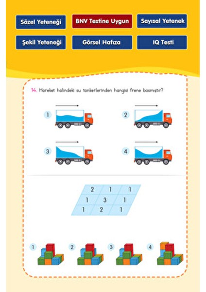 Çek Kopar Bilsem Sınavı Hazırlık Zeka Açan Sorular 2'li Setle Bilişsel Beceri Gelişimi indirimleri
