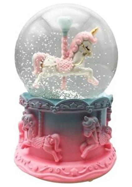 Atlı Karınca Tasarımlı Renk Değiştiren Müzikli Işıklı Kar Küresi Klasik Müzikli Kar Küresi indirimleri