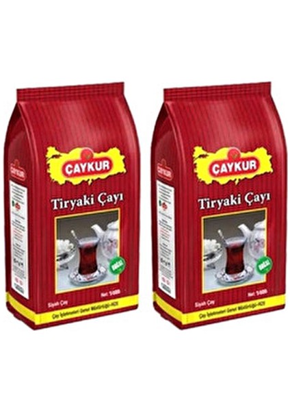 Tiryaki Siyah Çay 5000 GR 2 Adet %100 Doğal Karadeniz Çayı Aroması