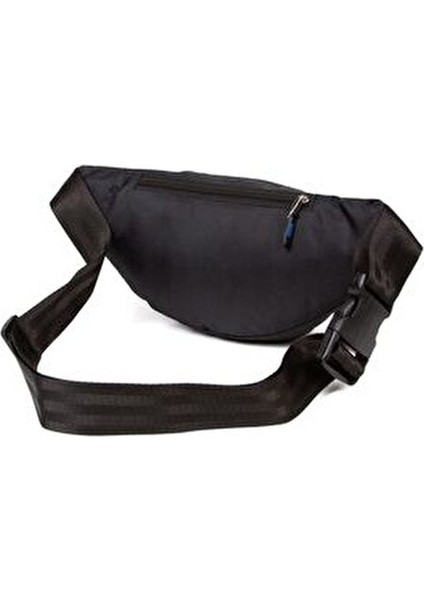 Adelina Siyah Tekstil Çapraz Askılı Omuz ve Bel Çantası Günlük Kullanım İçin