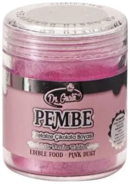 Yenilebilir Yaldızlı Sim Boya Pembe 10 gr