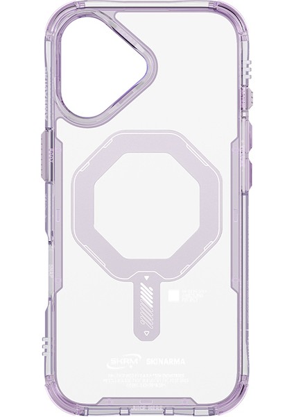 iPhone 17 Uyumlu Kılıf M-Safe Şarj Özellikli Şeffaf Airbag Saido Mag-Charge Kapak Lila fırsatları