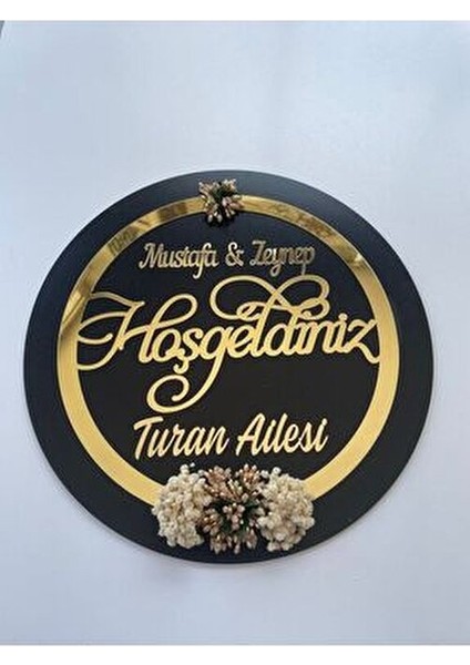 Gold Aynalı Pleksi Kapı Süsü Isimli I fiyatları