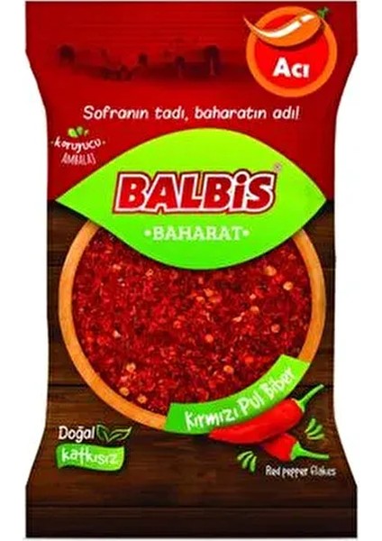 Acı Kırmızı Pul Biber 60 gr Doğal Baharat Yoğun Aroma ve Canlı Renk fırsatları