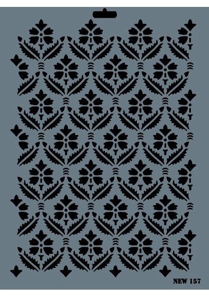 Rich New Seri N-157 Stencil 35X25 cm