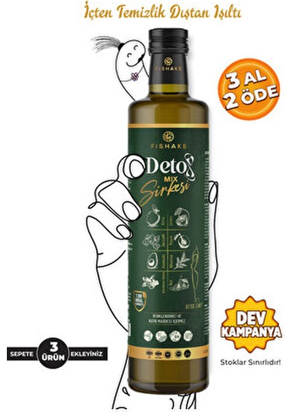 Mix Doğal Fermente Detox Sirkesi 250 ml Türkiye Menşeli Aromalı Sağlıklı Seçenek fiyatları
