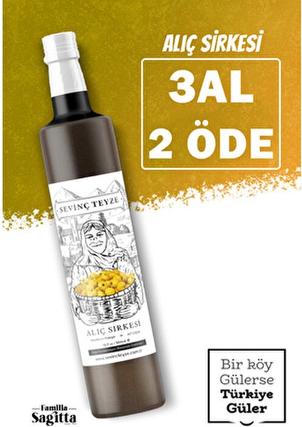 Sevinç Teyze Doğal Fermantasyon Alıç Sirkesi 500 ml fırsatları