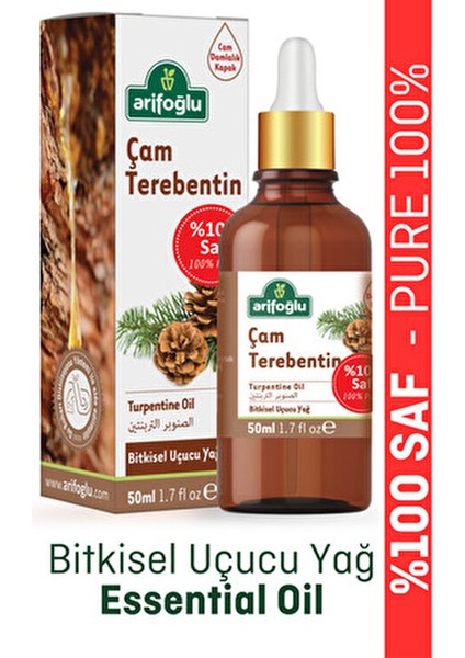 Saf Çam Terebentin Yağı 50 ml Onarıcı Etki ile Besleyici Vücut Bakım Ürünü