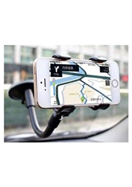 Vantuzlu Akrobat Telefon Tutucu Turuncu Renkli Şık Tasarım 360° Döner Başlık