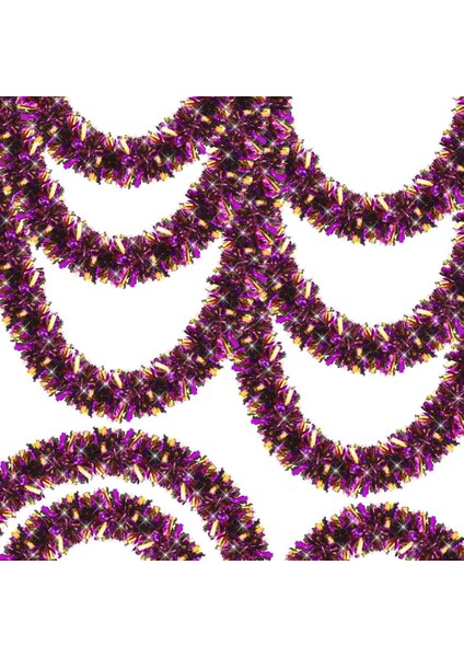 Bfs Mor Turuncu Renk 4 cm Genişlik Garland Çift Renk Sim Süs 180 cm fiyatları