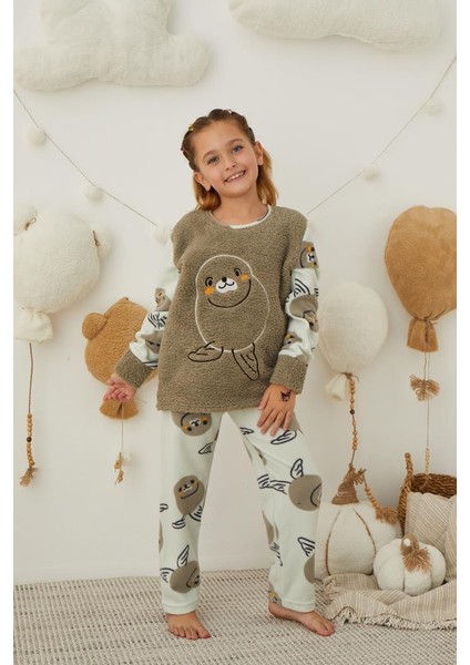 Kız Çocuk Welsoft Polar Pijama Takımı 42233 modelleri