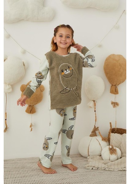 Kız Çocuk Welsoft Polar Pijama Takımı 42233 indirimleri