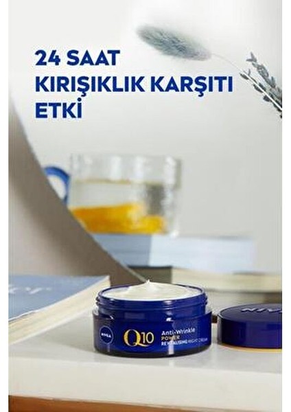 Q10 Power Kırışıklık Karşıtı Yenileyici Gece Cilt Bakım Kremi 50ML, Nemlendirici, Hyaluronik Asit fırsatları
