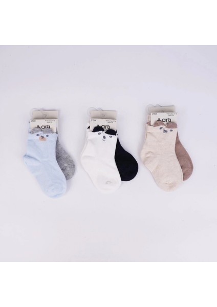 Katamino Retkit 2'li Erkek Bebek Soket Çorap K44144 Asorti