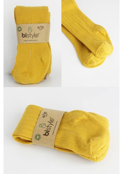 Bistyle Derby Mix Tekli Penye Külotlu Çorap BS50102M Sarı