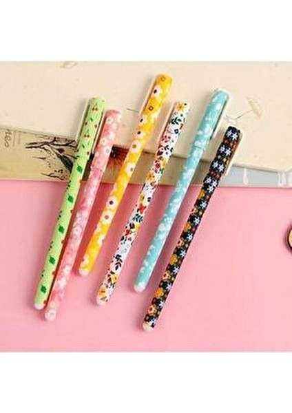 Çiçekli Renkli Kalem Seti 6lı Jel fiyatları