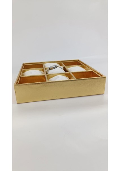 Suni Deri Kaplama Saat Kutusu