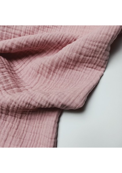 Dört Katlı Bürümcük Pamuk Müslin Kumaş | Soft Pembe fiyatları