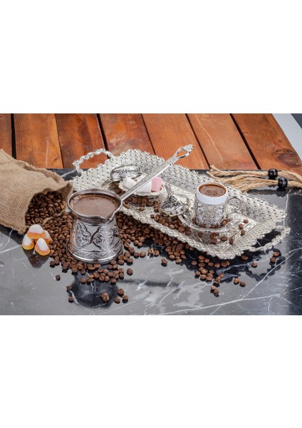 Cezpot Klasik 6 Kişilik Döküm Cezve Büyük Boy - Mıknatıslı Ocaklara Uyumlu modelleri