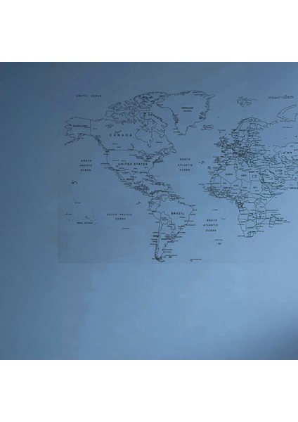 Yazılabilir Dünya Haritası Duvar Stickerı 110X56 modelleri